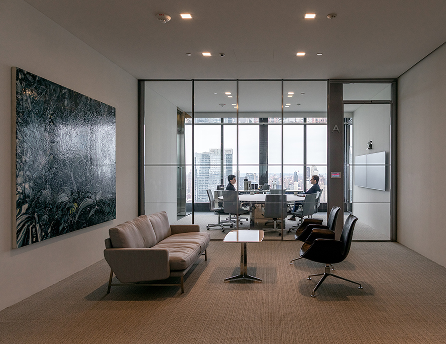 Milbank Hudson Yards Reception Area