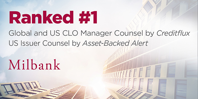 Creditflux Ranks Milbank #1 Manager Counsel Again for Global and US ...