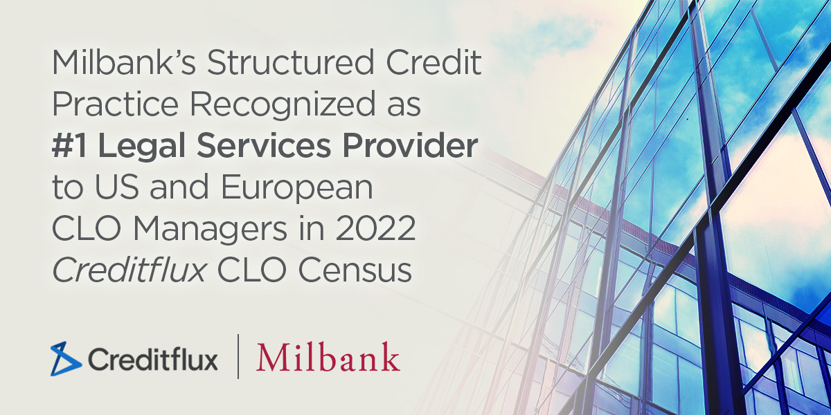 Milbank Ranked #1 Legal Services Provider to US and European CLO ...