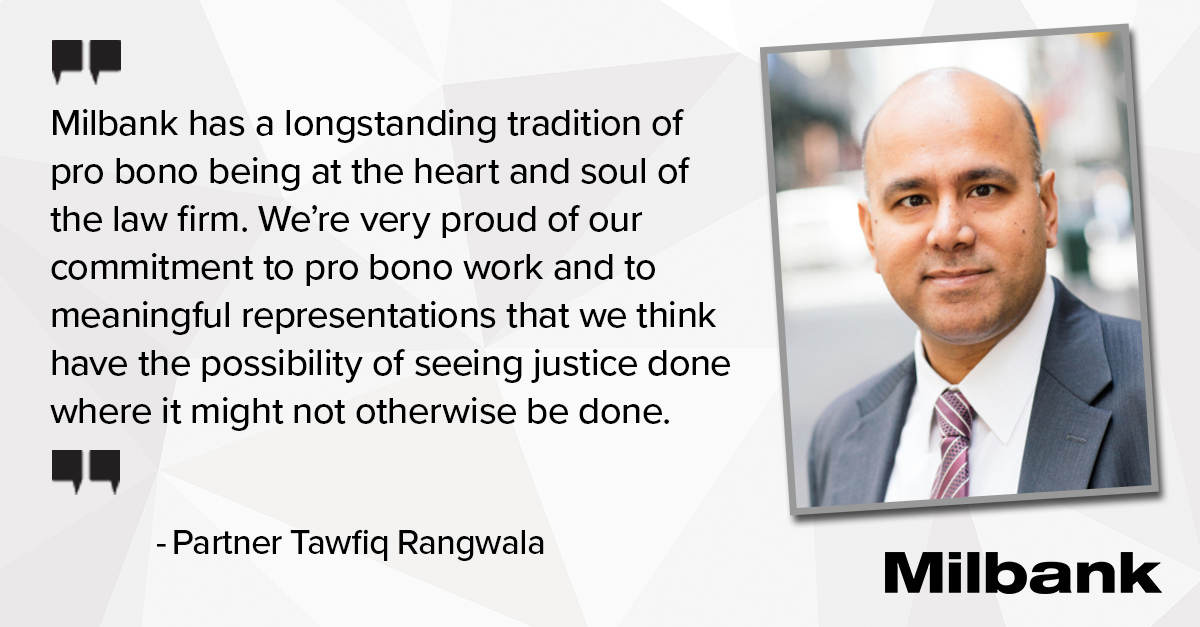 Milbank Team Defeats Death Sentence in Pro Bono Case