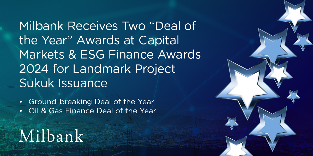 Milbank Receives Two “Deal of the Year” Awards at Capital Markets & ESG ...