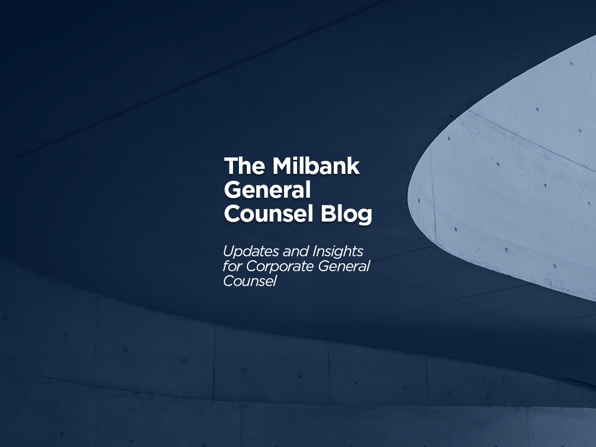 Milbank General Counsel Blog