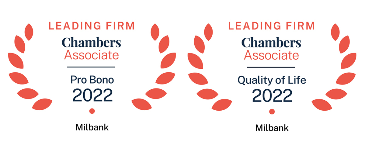 Milbank Named Among Leading Firms in 2022 Chambers Associate